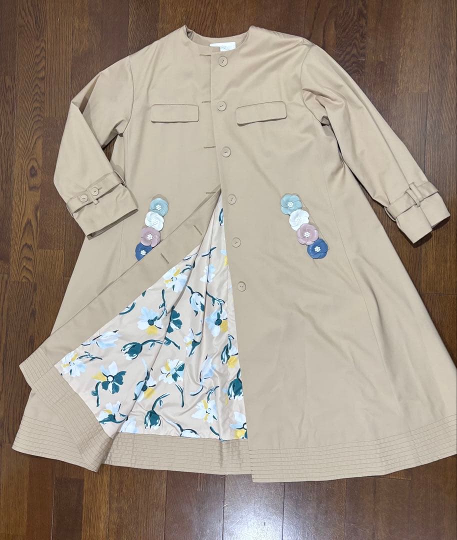 Chesty♡フラワーライナーロングコート1