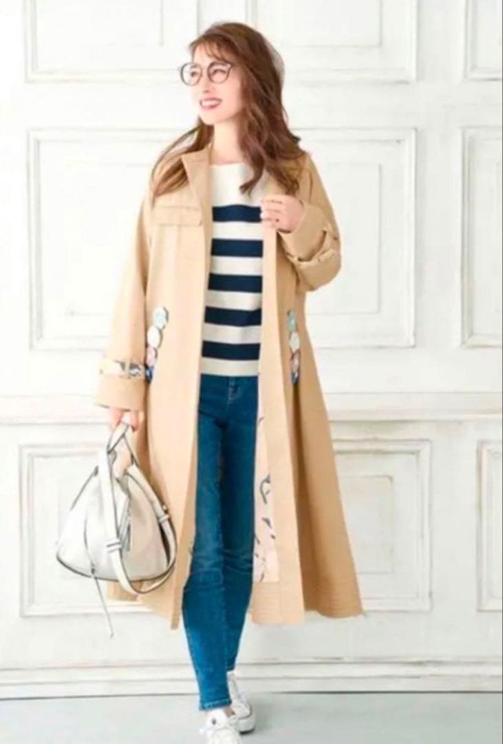 Chesty♡フラワーライナーロングコート1