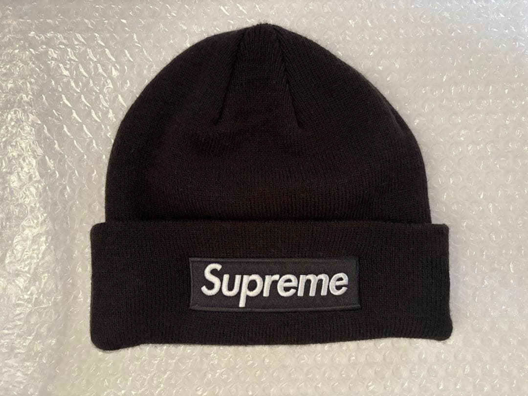 Supreme boxlogo beanie ブラック ニット帽