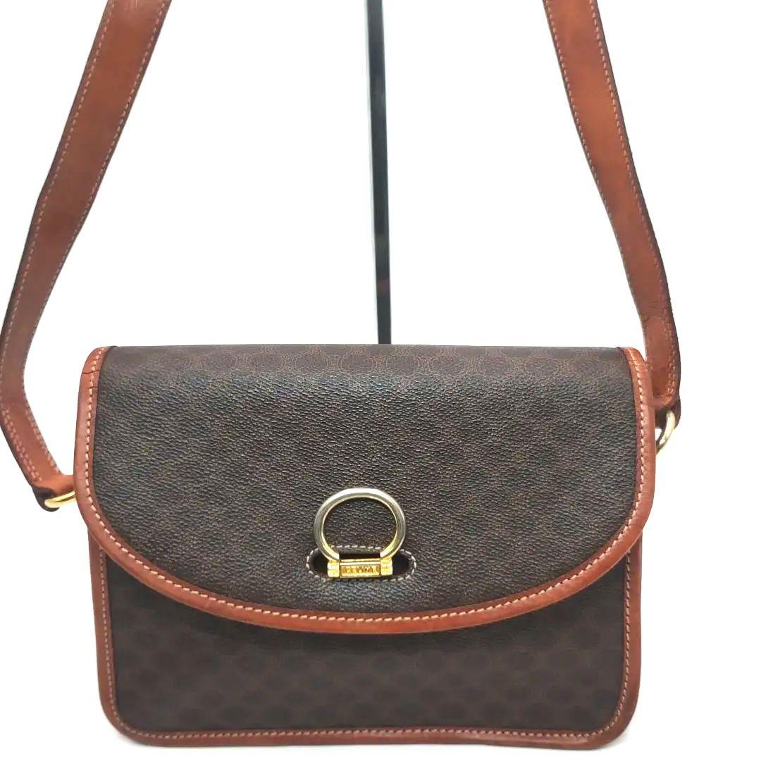 CELINE　セリーヌ　ショルダーバッグ　マカダム柄　オールドセリーヌ