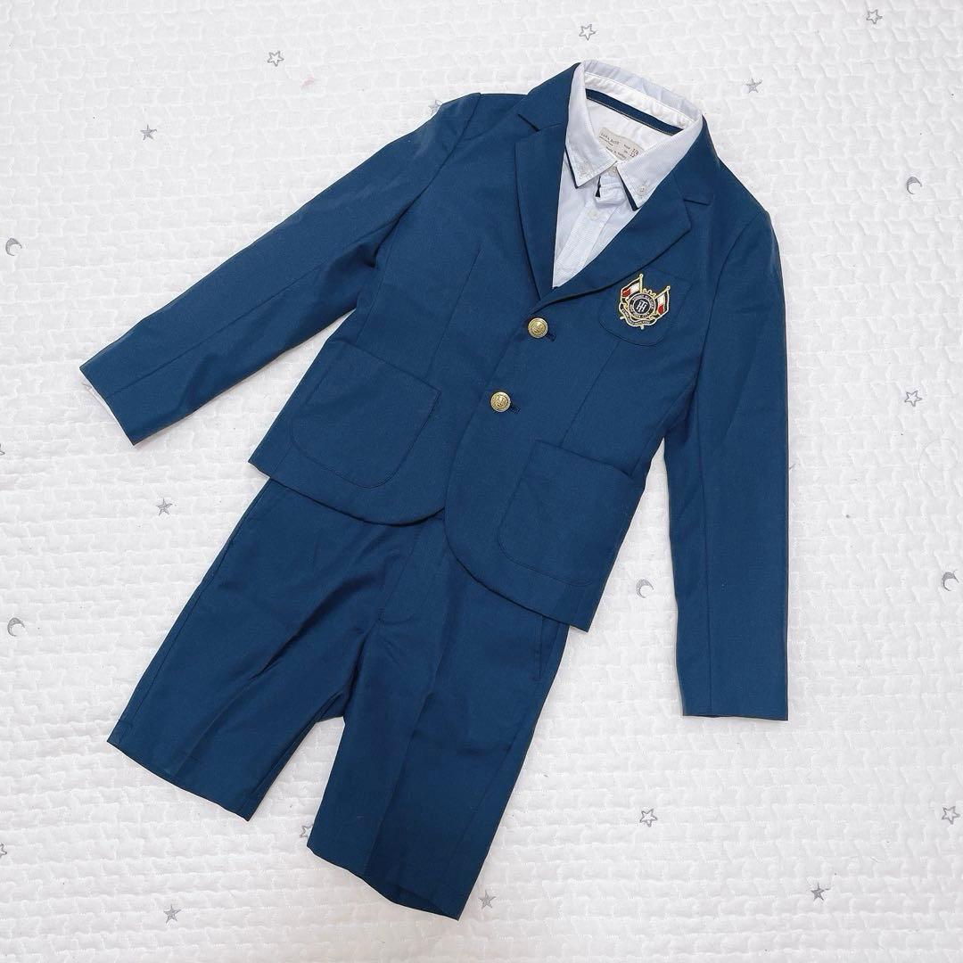 極美品　トミーヒルフィガー　スーツ　セットアップ　3点セット　ネイビー　120