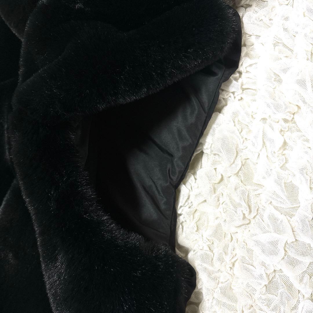 【新品】 EPOCA エポカ フード フェイクファー ベスト 光沢 モコモコ