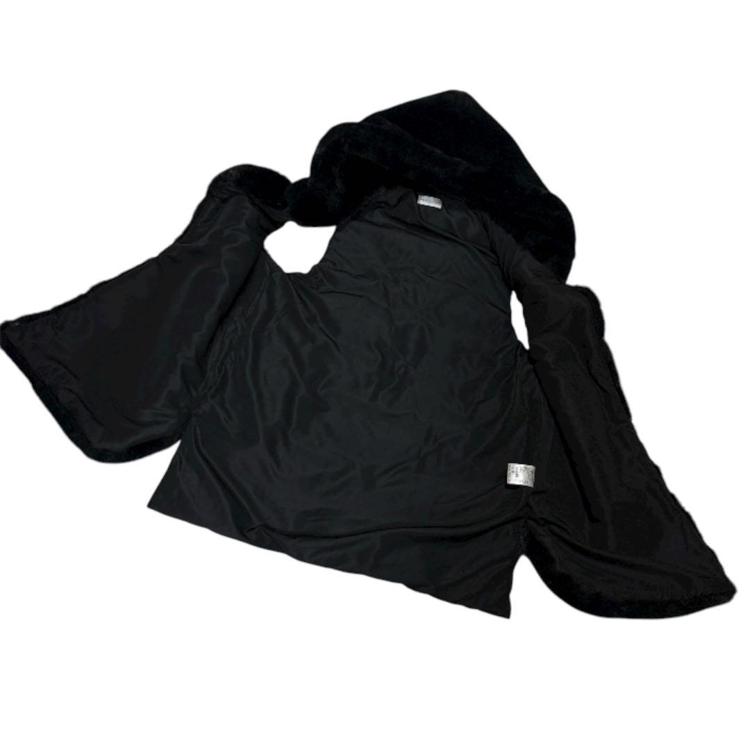 【新品】 EPOCA エポカ フード フェイクファー ベスト 光沢 モコモコ