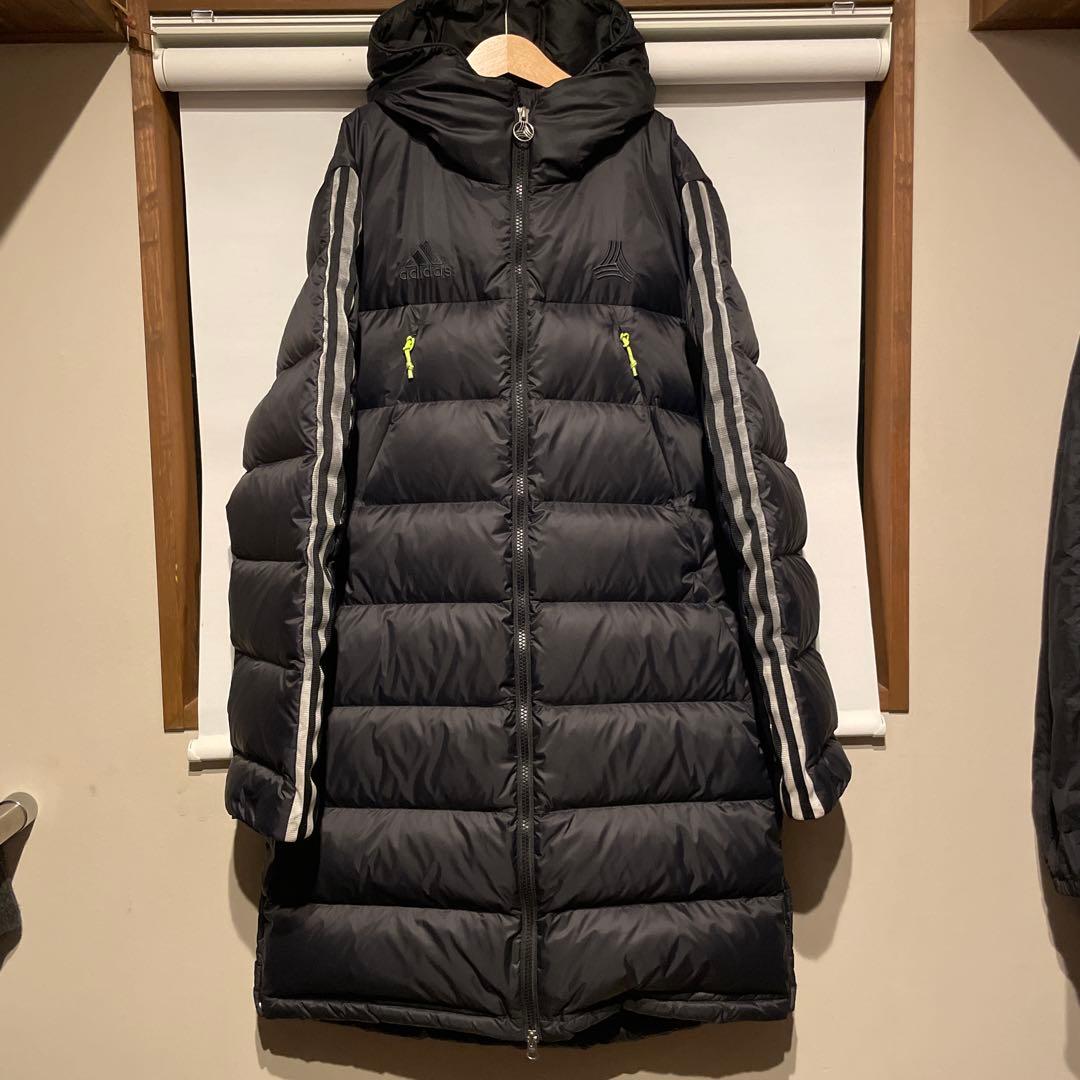 美品　アディダス ダウン　ベンチコート　160 黒