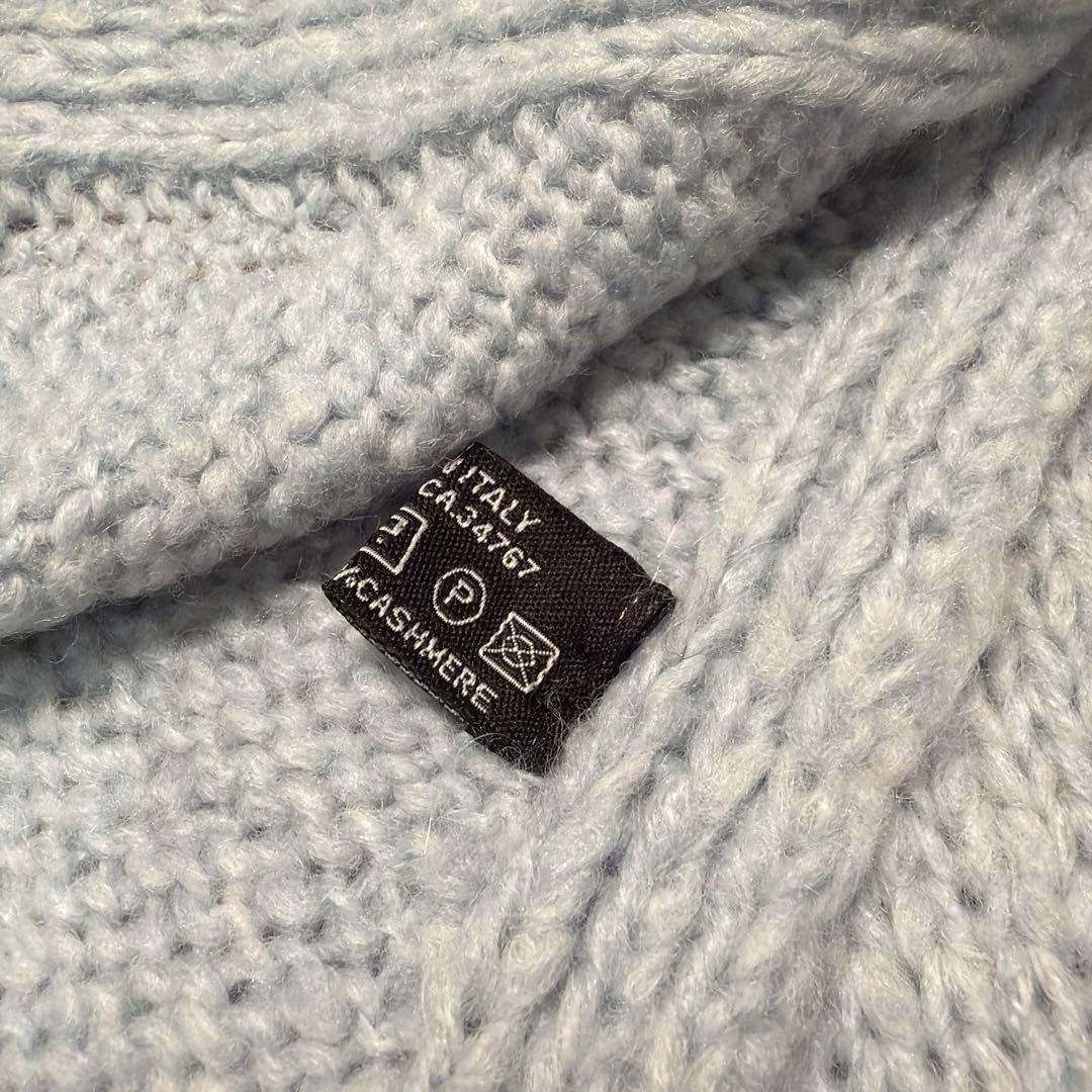 PRADA カシミヤ入りマフラー　水色