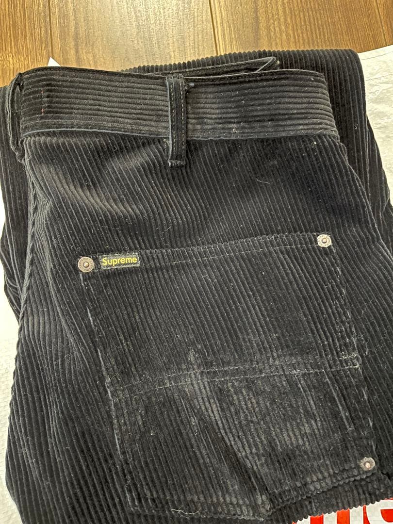 Supreme シュプリームCorduroyPainterPant Black