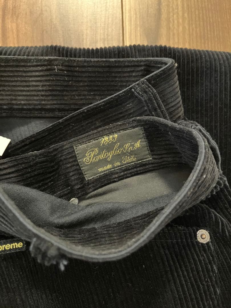 Supreme シュプリームCorduroyPainterPant Black