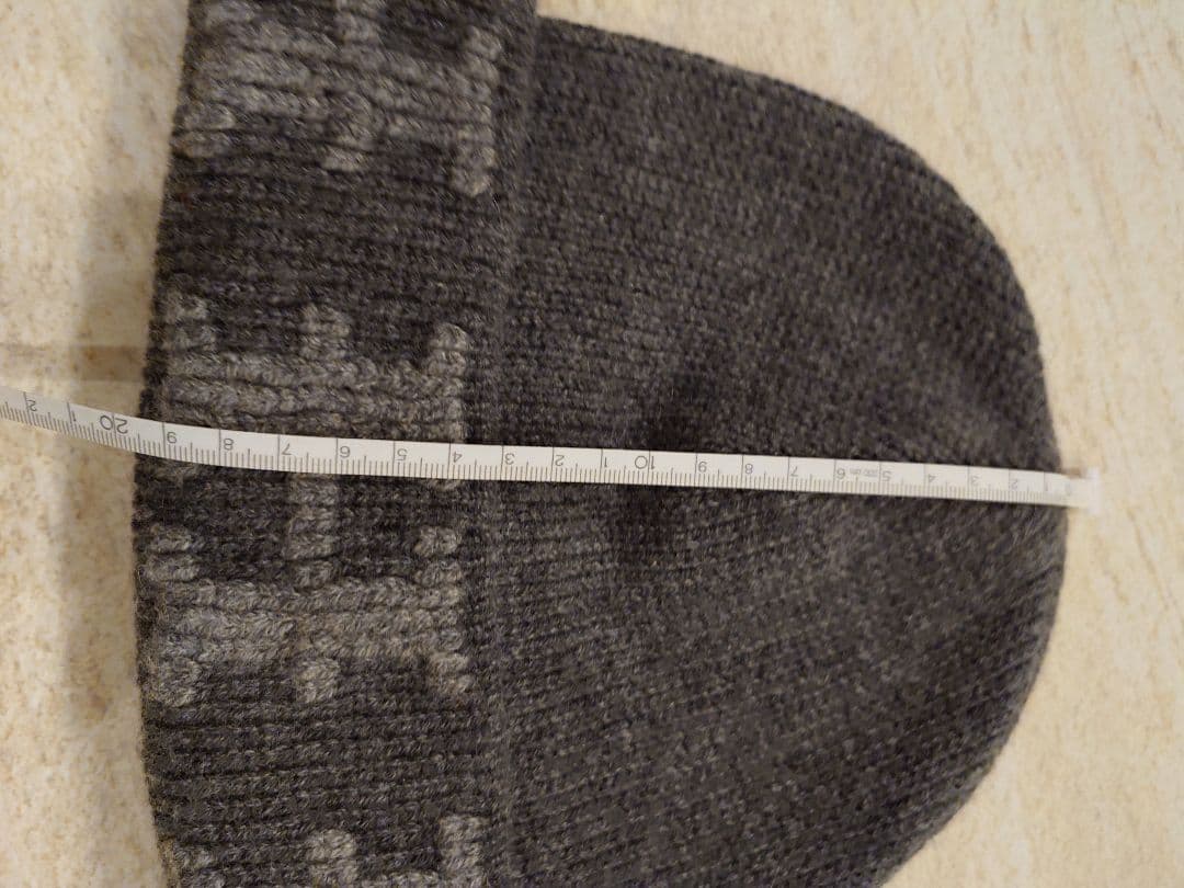 ☆新品未使用☆HERMES カシミヤグレー ニット帽 Lサイズ