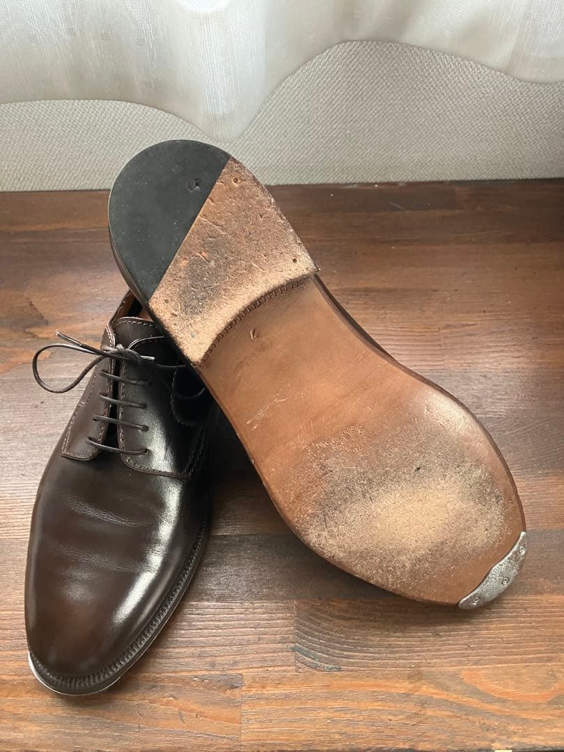 Enzo Bonafè エンツォボナフェプレーントゥ ダークブラウン7