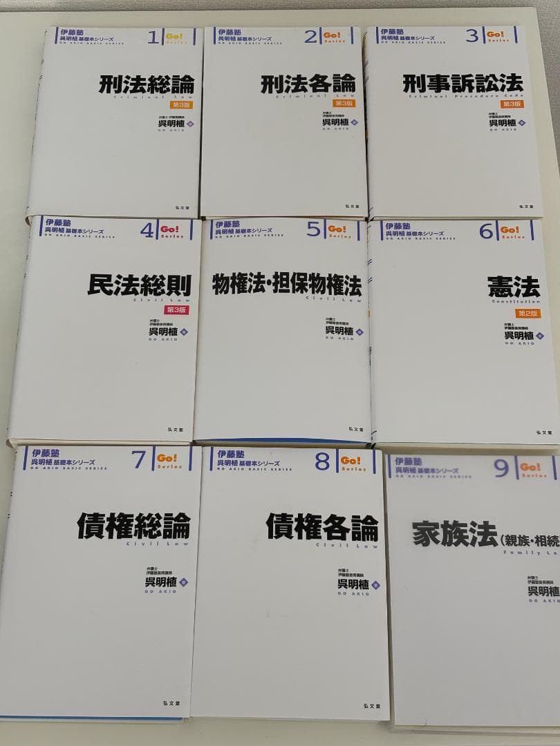 【送料込み】呉明植基礎本、伊藤塾試験対策問題集 予備試験論文 第2版