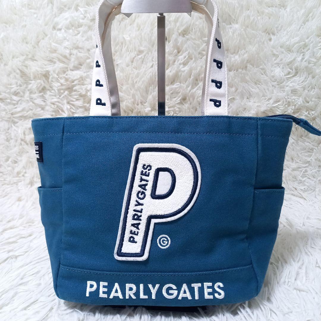 ●良品● パーリーゲイツ　ワッペン　スマイル　ゴルフ　カートバッグ　チャーム付き