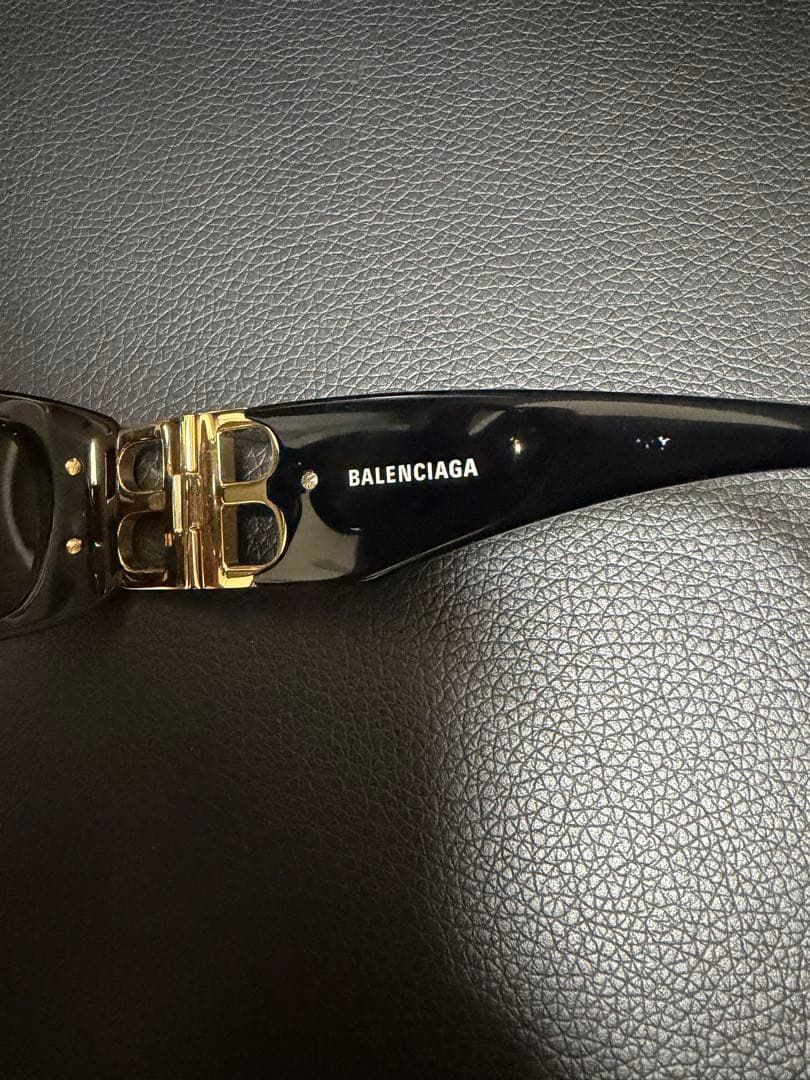 BALENCIAGA Dynasty Rectangle サングラス ブラック