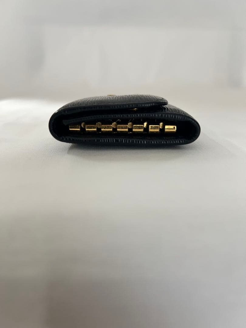 PRADA プラダ　ブラック レザー キーケース６連