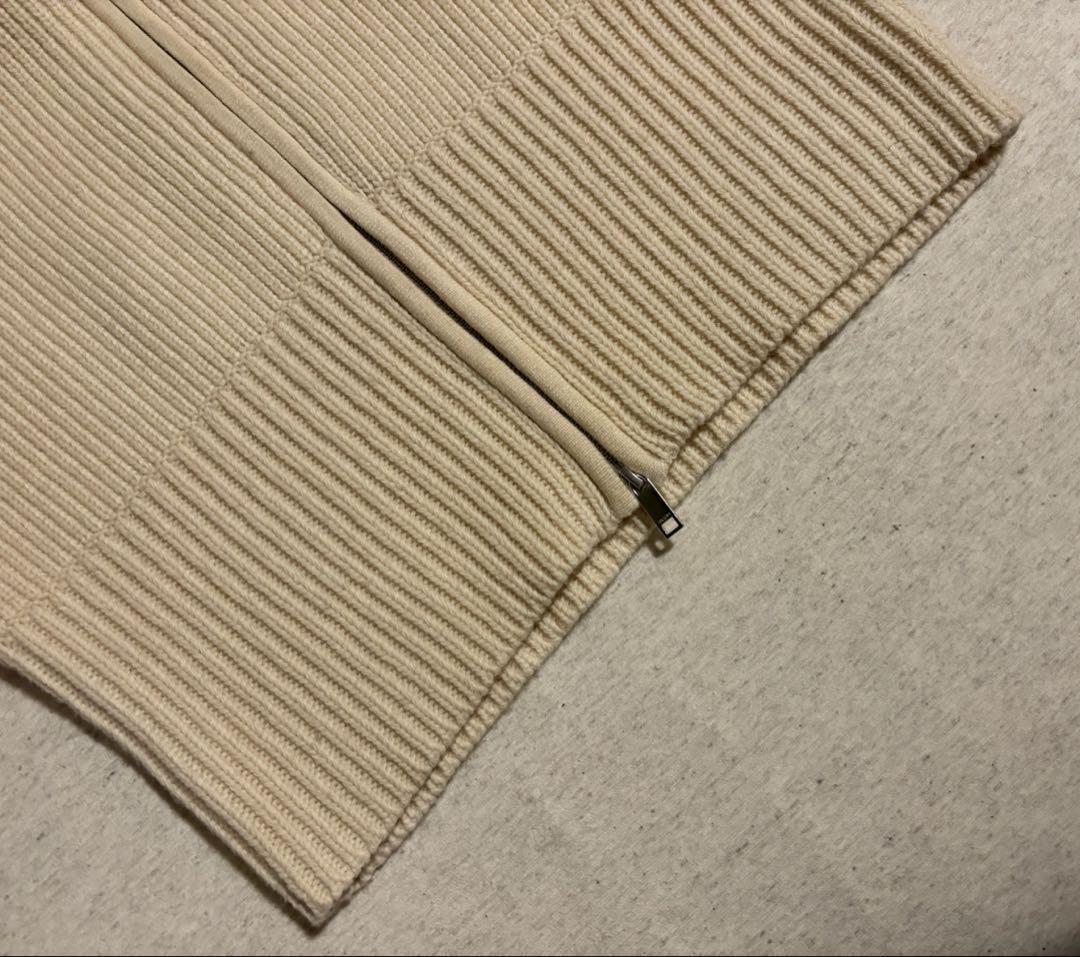 【CLANE】ZIP COLLAR KNIT VEST