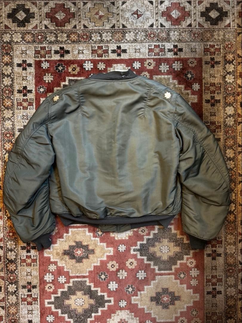 50s vintage USAF MA-1 黒タグ Large 階級章
