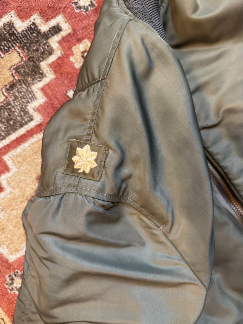 50s vintage USAF MA-1 黒タグ Large 階級章