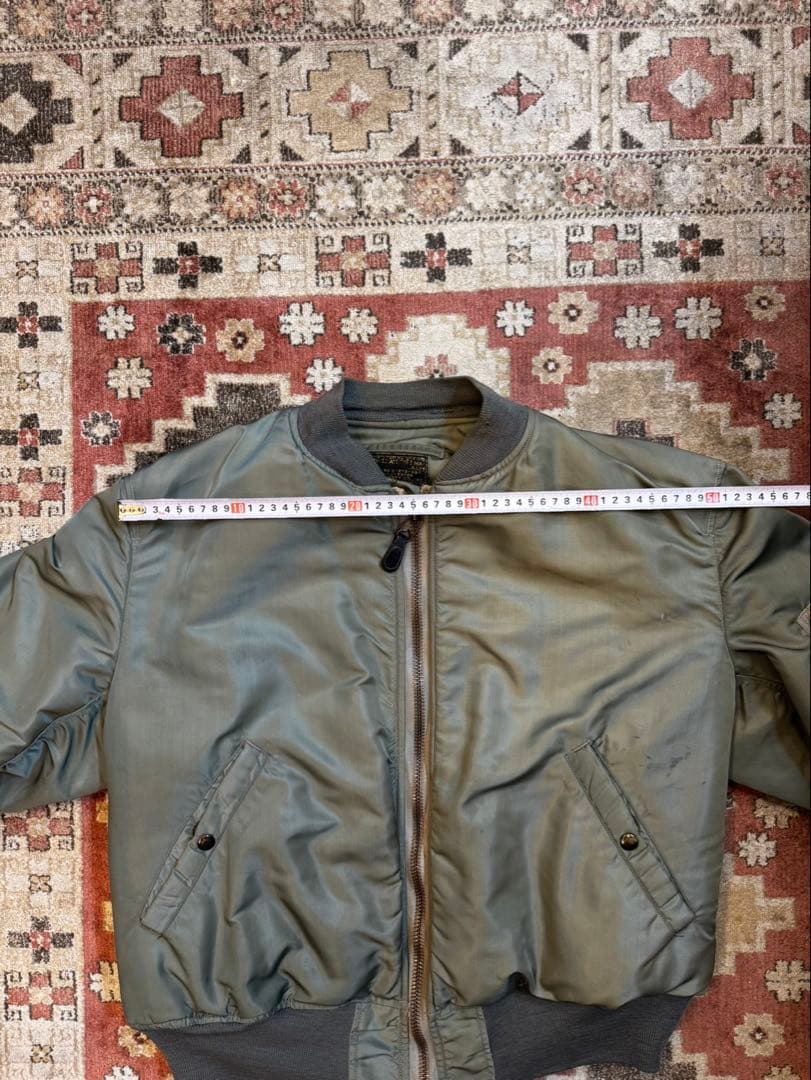 50s vintage USAF MA-1 黒タグ Large 階級章