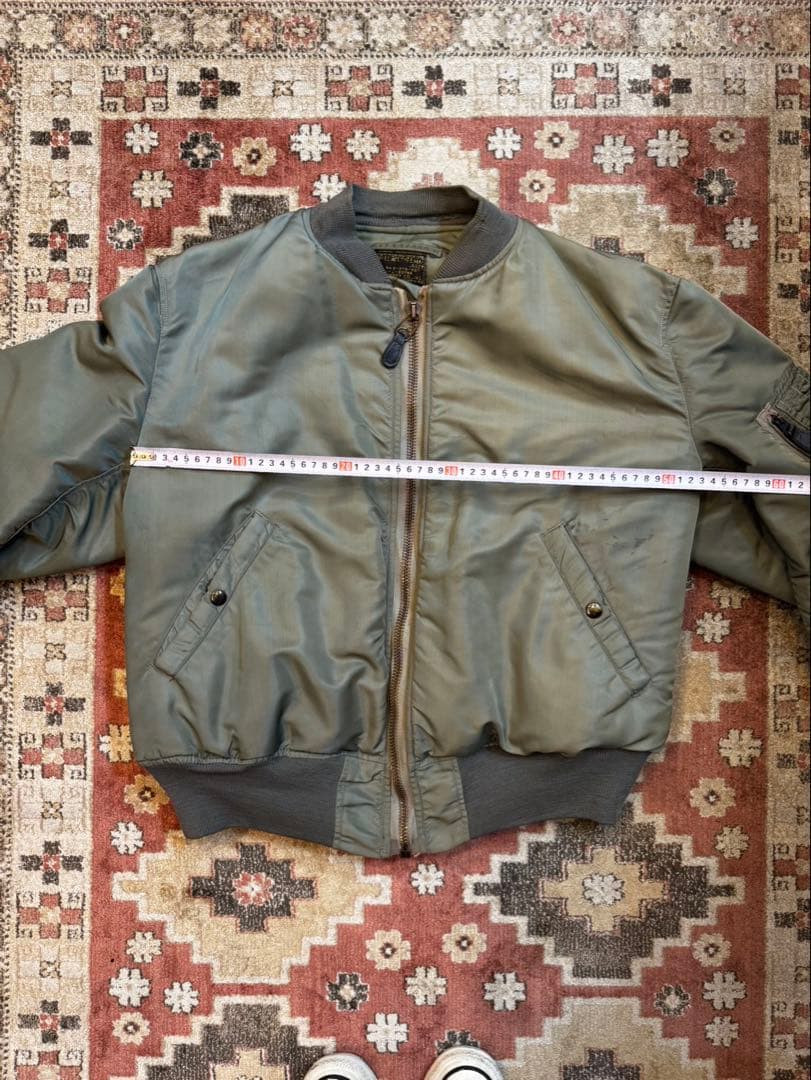 50s vintage USAF MA-1 黒タグ Large 階級章