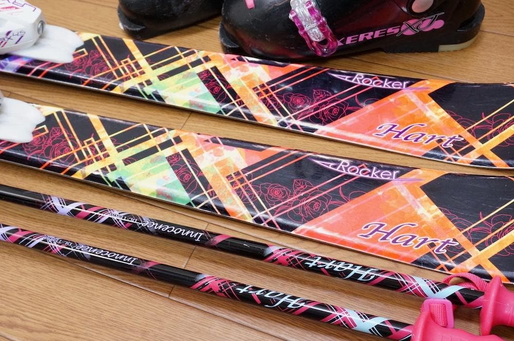 メンテ済 130cm 靴23cm HART スキーセット