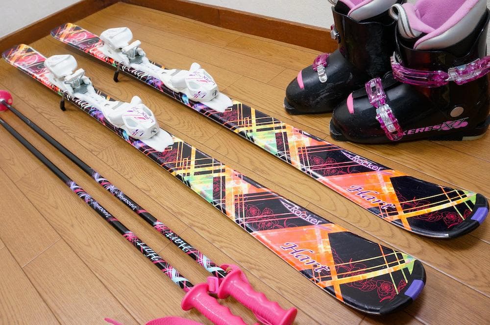 メンテ済 130cm 靴23cm HART スキーセット