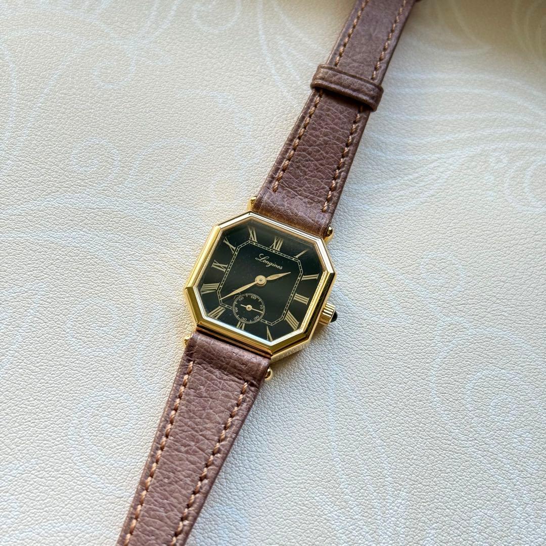 ヴィンテージ LONGINES 手巻き ローマン文字盤 稼働品 美品 希少