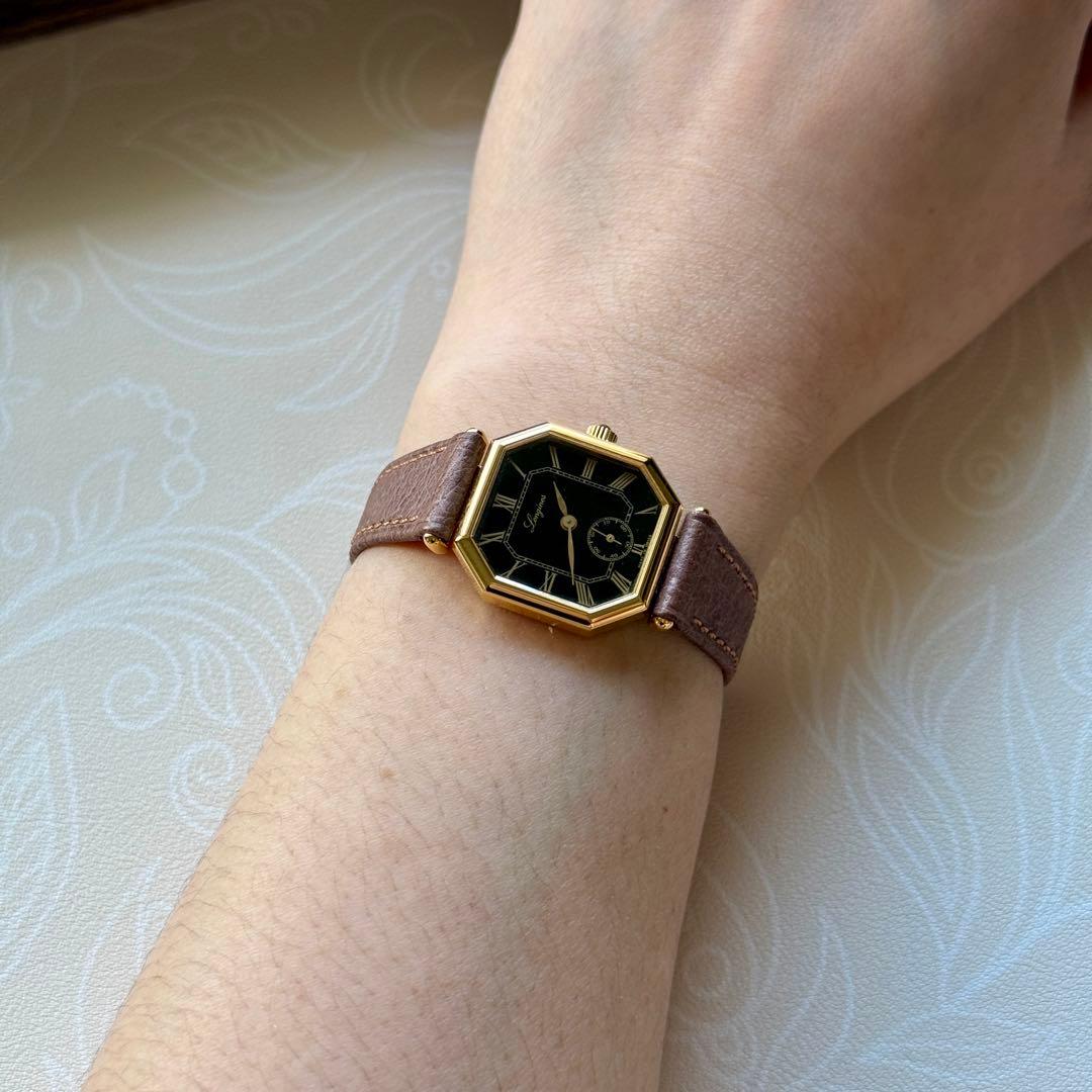 ヴィンテージ LONGINES 手巻き ローマン文字盤 稼働品 美品 希少