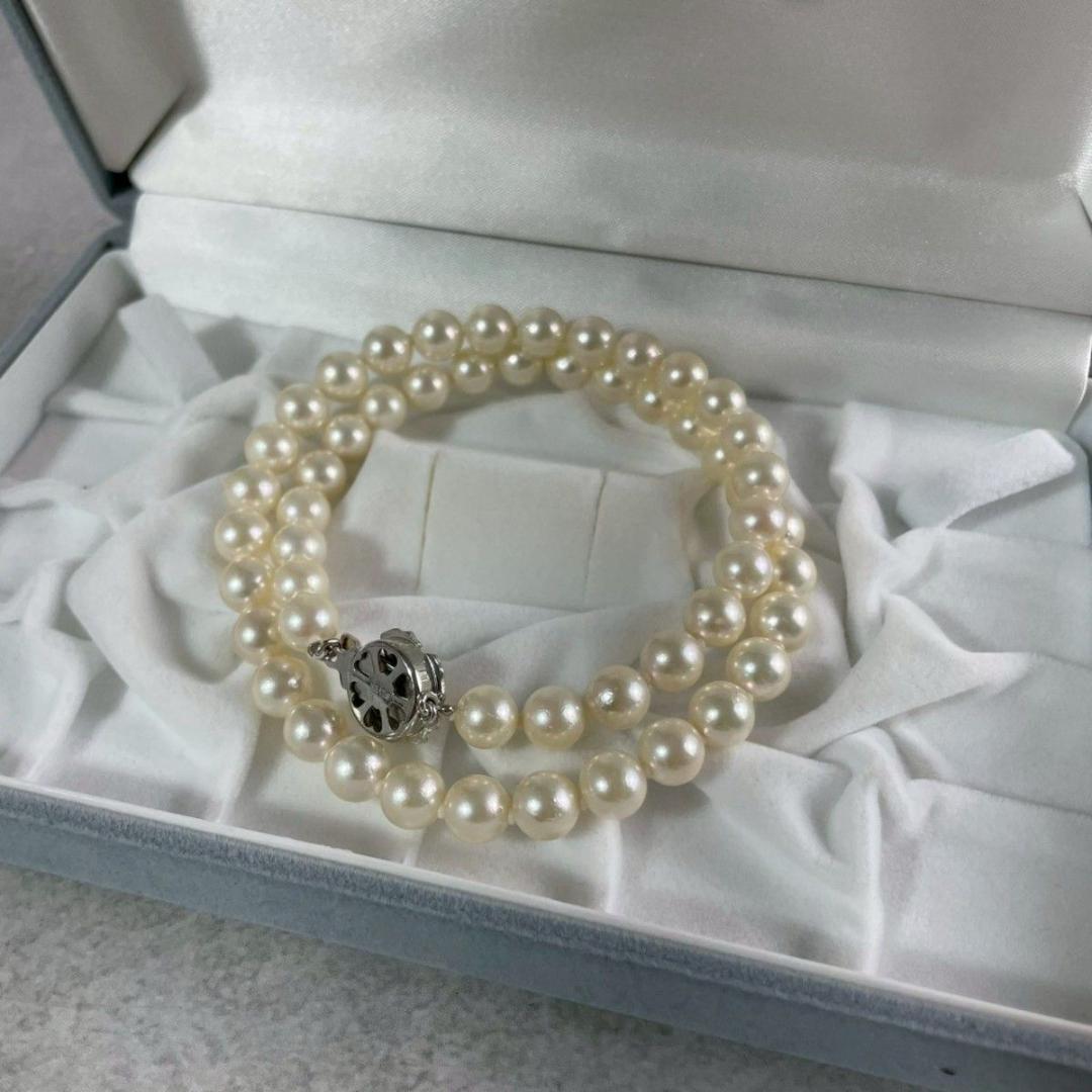 アコヤ真珠　2点セット ネックレス イヤリング 本真珠 シルバー　パール