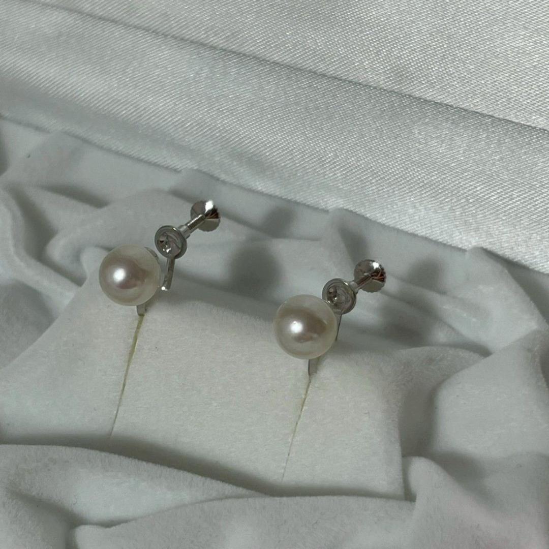 アコヤ真珠　2点セット ネックレス イヤリング 本真珠 シルバー　パール