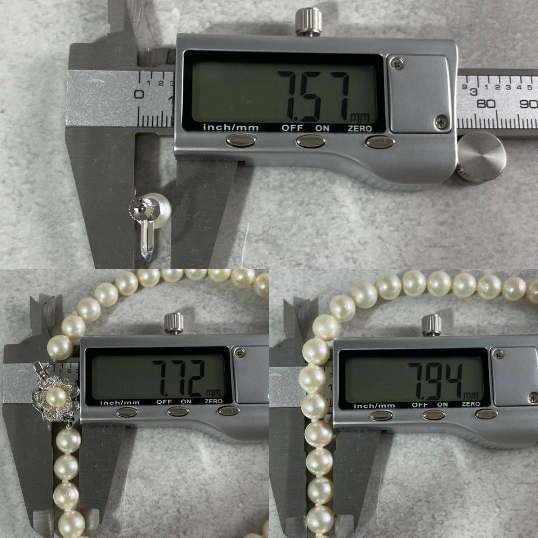 アコヤ真珠　2点セット ネックレス イヤリング 本真珠 シルバー　パール