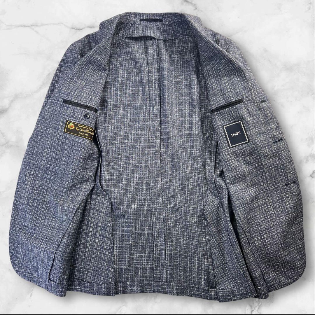 新品同様 SHIPS×Loro Piana 3B段返 テーラードジャケット 46