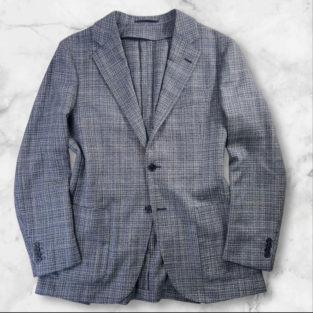 新品同様 SHIPS×Loro Piana 3B段返 テーラードジャケット 46