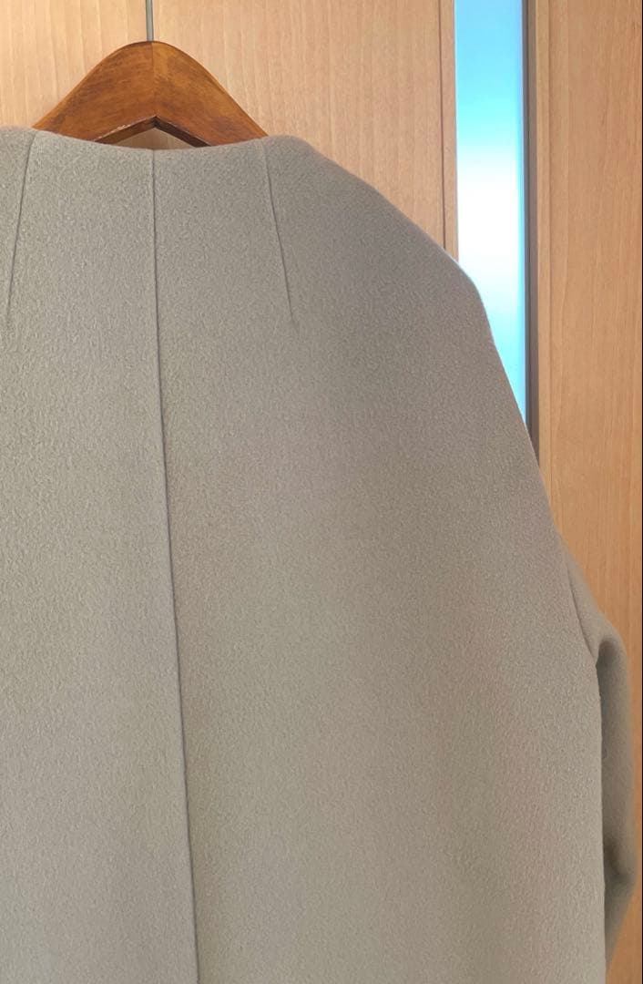 イエナ 定価48,400円 MANTECOノーカラーコート　38　ベージュ