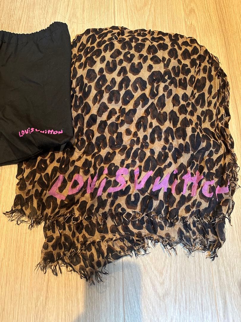 ルイヴィトン　エトール レオパード ストール マフラー