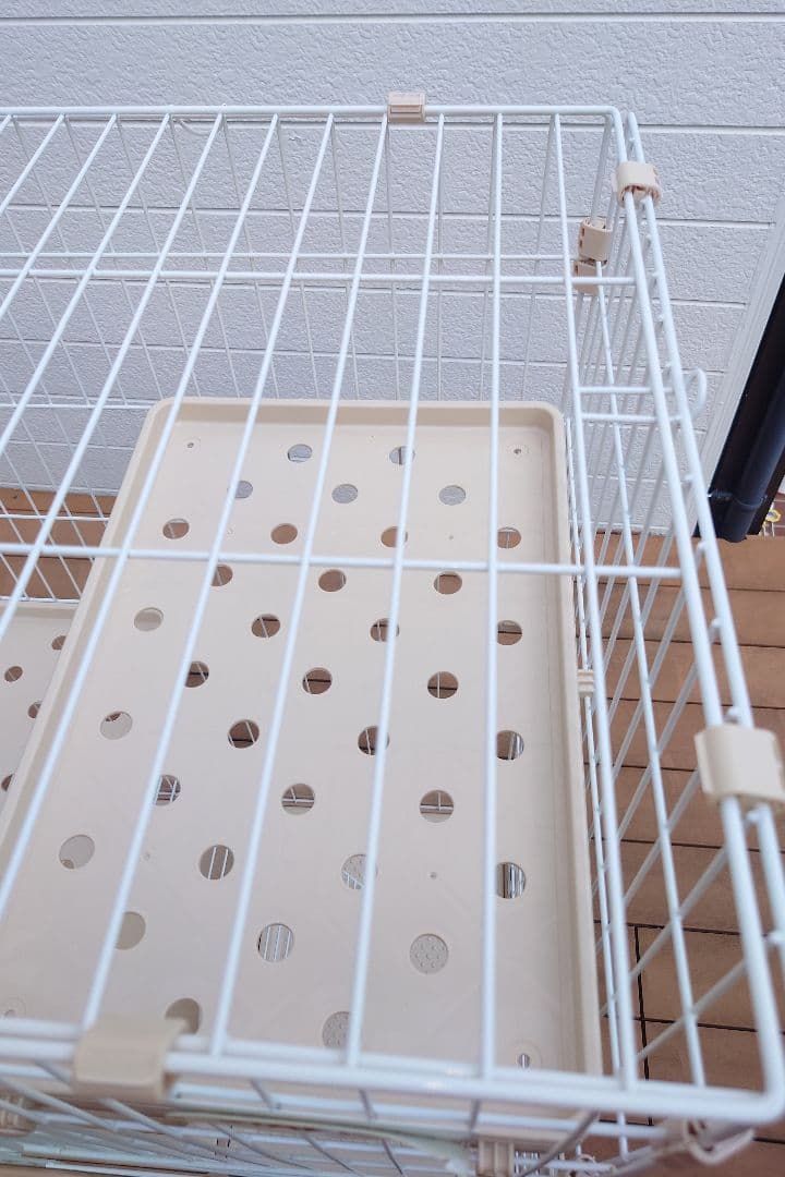 キャットケージ 2段式 ☆にゃん箱1号　STADIUM アイボリー(おまけ付き)