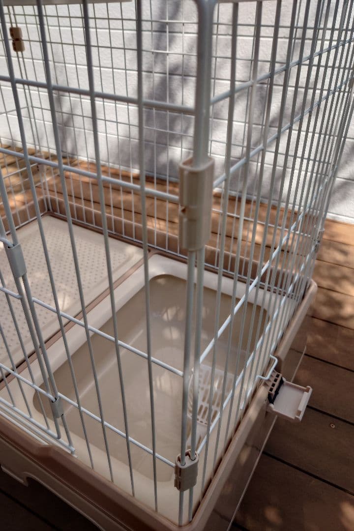 キャットケージ 2段式 ☆にゃん箱1号　STADIUM アイボリー(おまけ付き)