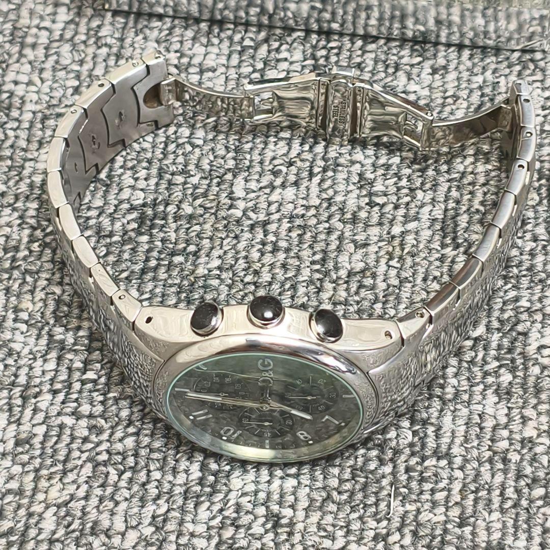 ♥️ 動作品 D&G Sandpiper クロノグラフ アナログ時計　ステンレス