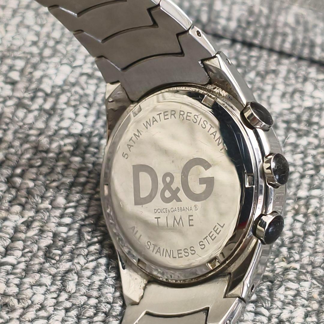 ♥️ 動作品 D&G Sandpiper クロノグラフ アナログ時計　ステンレス