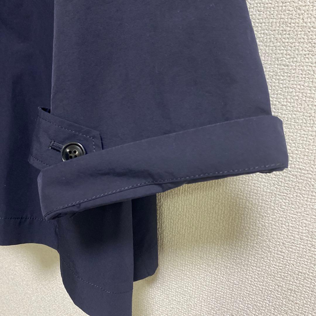 IENA Peポプリンオーバーショートコート ネイビー38