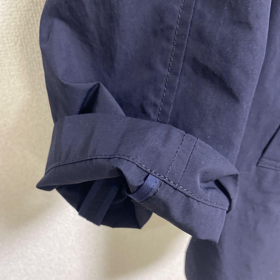 IENA Peポプリンオーバーショートコート ネイビー38