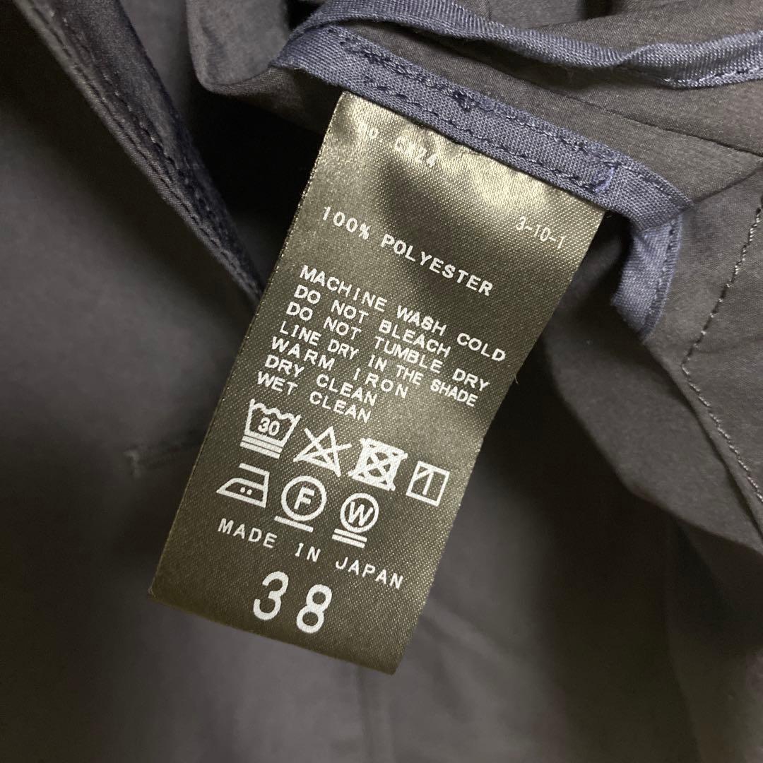 IENA Peポプリンオーバーショートコート ネイビー38