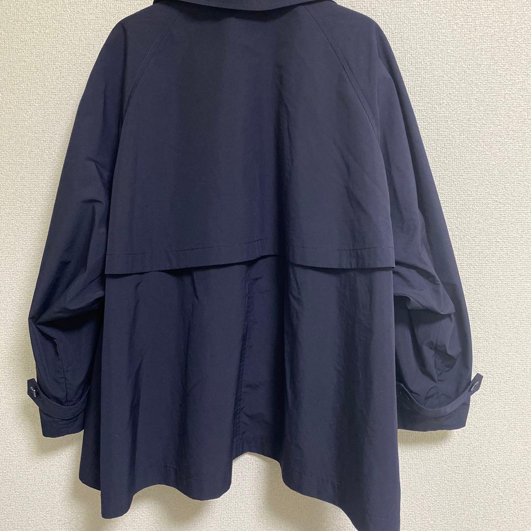 IENA Peポプリンオーバーショートコート ネイビー38
