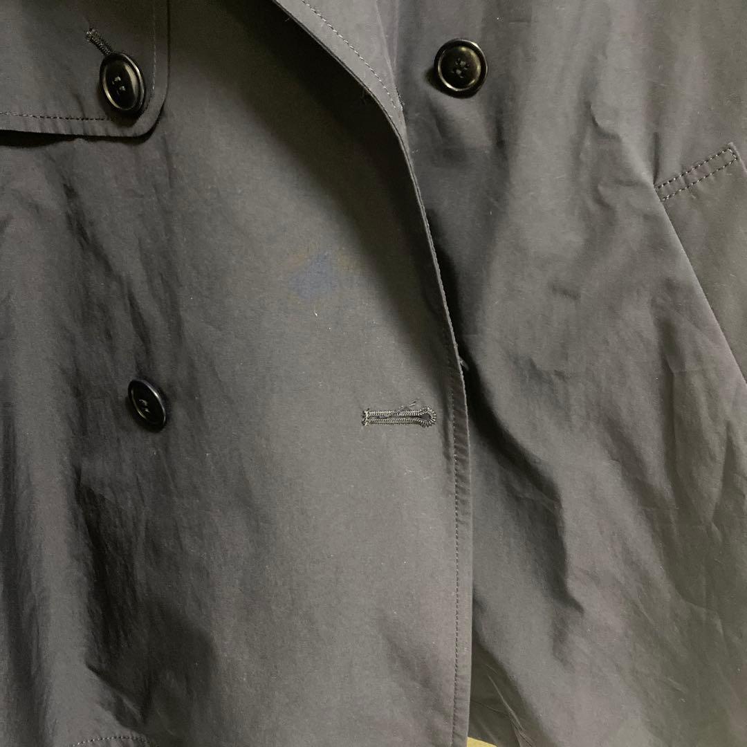 IENA Peポプリンオーバーショートコート ネイビー38