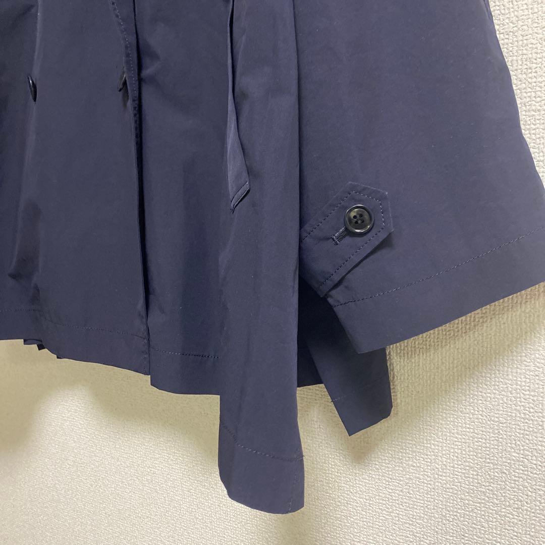 IENA Peポプリンオーバーショートコート ネイビー38