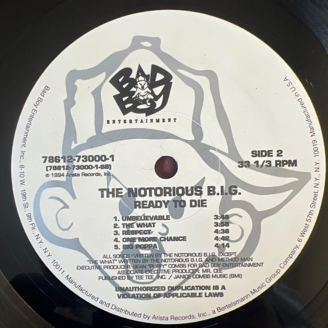 the notorious BIG ready tm die ビギー