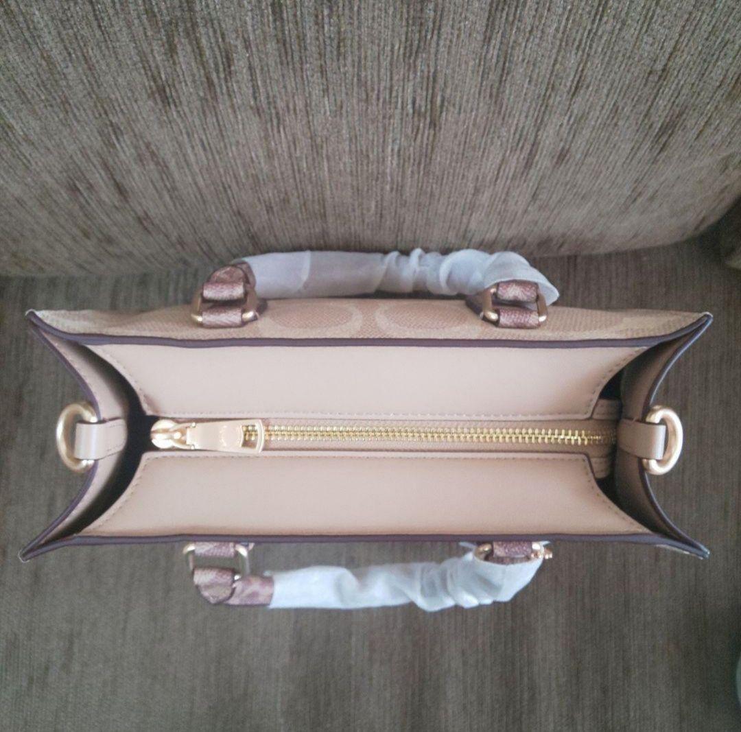 COACH トートバッグ ブロックドシグネチャー キャンバス