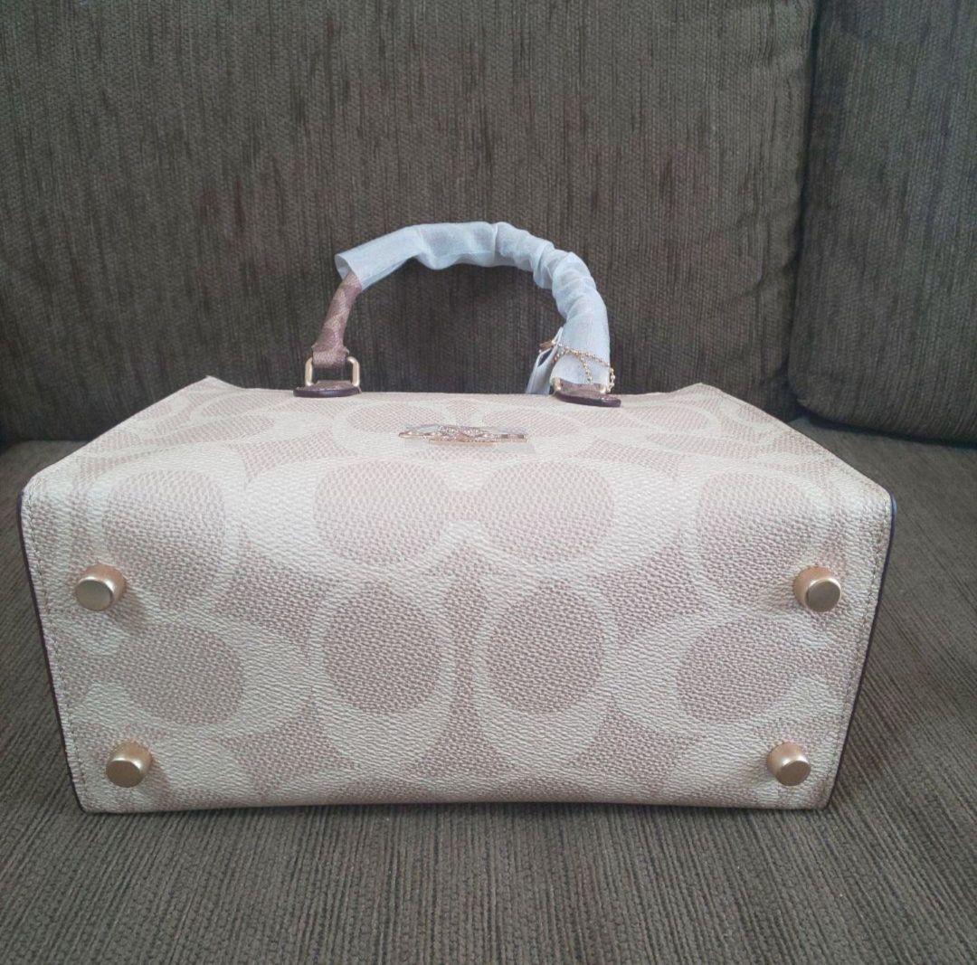 COACH トートバッグ ブロックドシグネチャー キャンバス