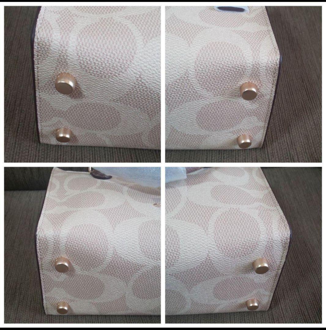 COACH トートバッグ ブロックドシグネチャー キャンバス