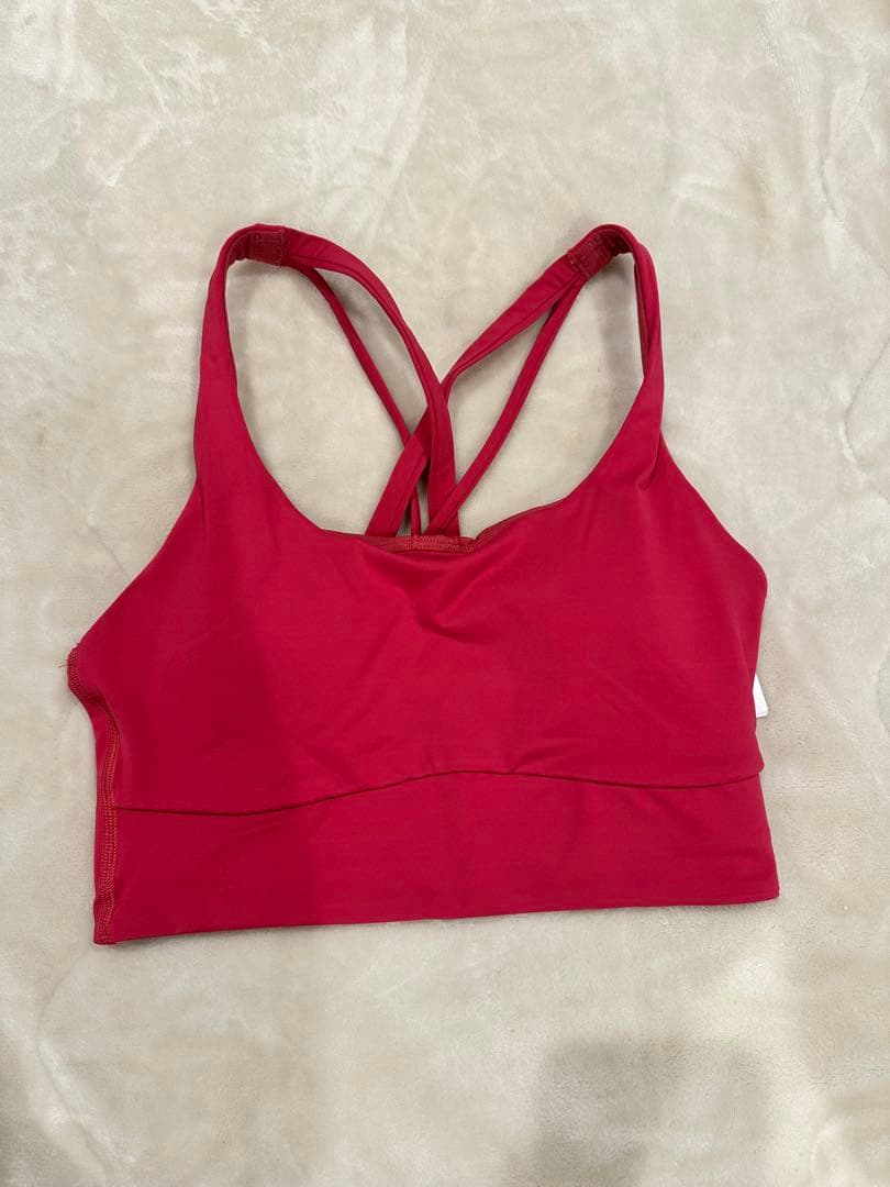 ルルレモン レギンス&ブラトップセット ピンク 新品 タグ付き