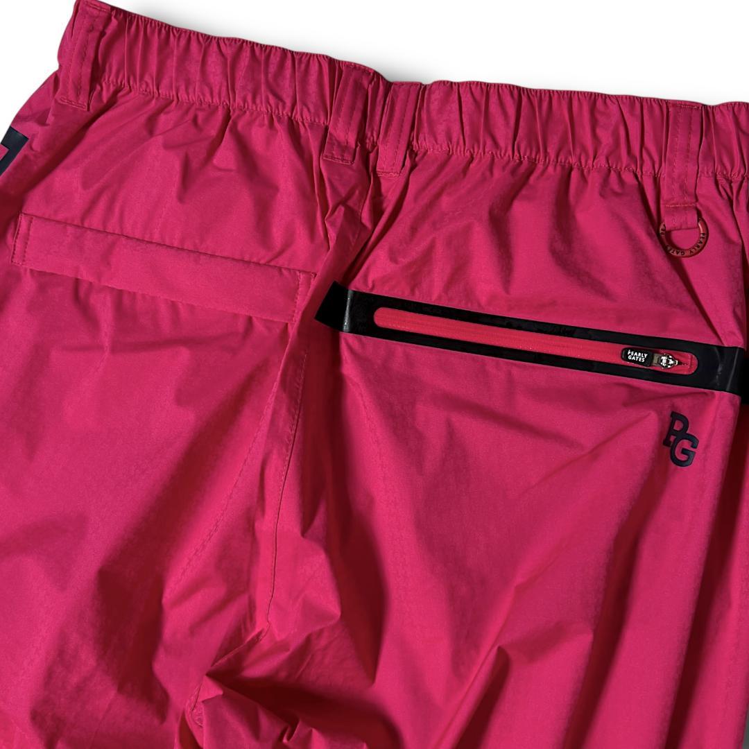 2 定26,400円 パーリーゲイツ AQUAX 防水 ビッグロゴ レインパンツ