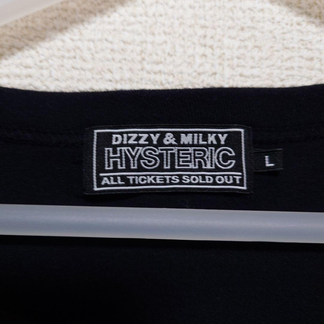 HYSTERIC GLAMOUR　ROCK WITH YOU　Tシャツ　L　黒